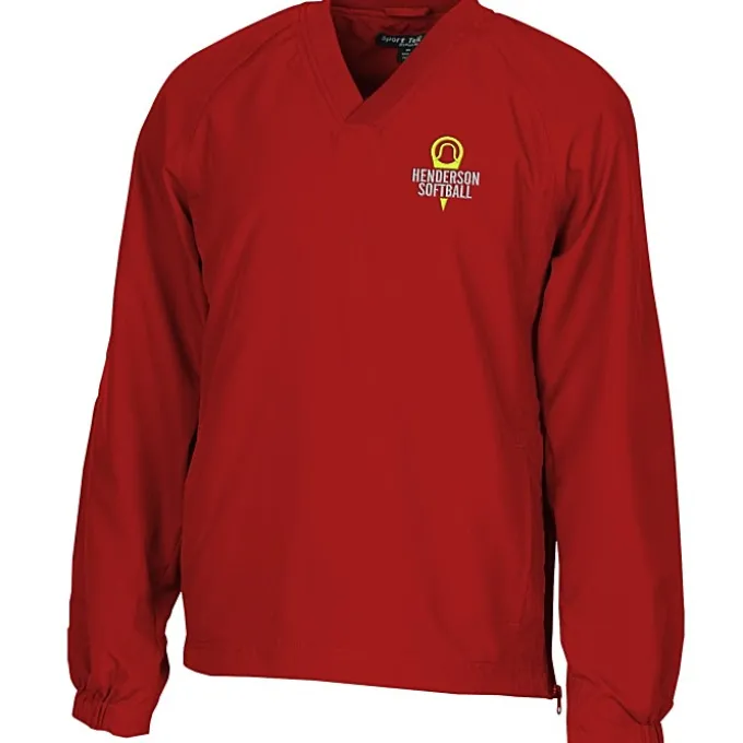 V-Neck Raglan Sport Windshirt