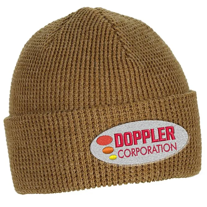 Waffle Knit Cuff Beanie