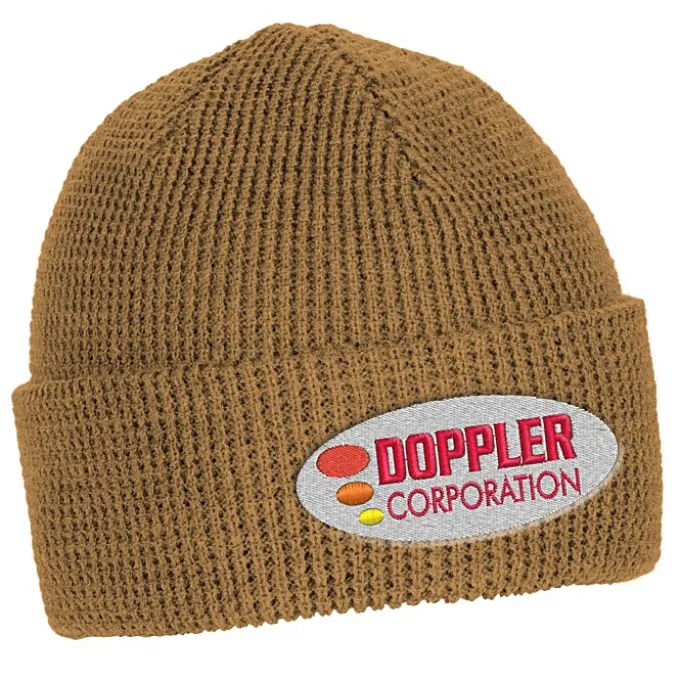 Waffle Knit Cuff Beanie