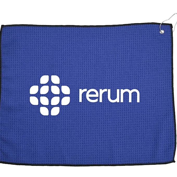 Waffle Knit Golf Towel - 15 inches x 18 inches - 24 hr