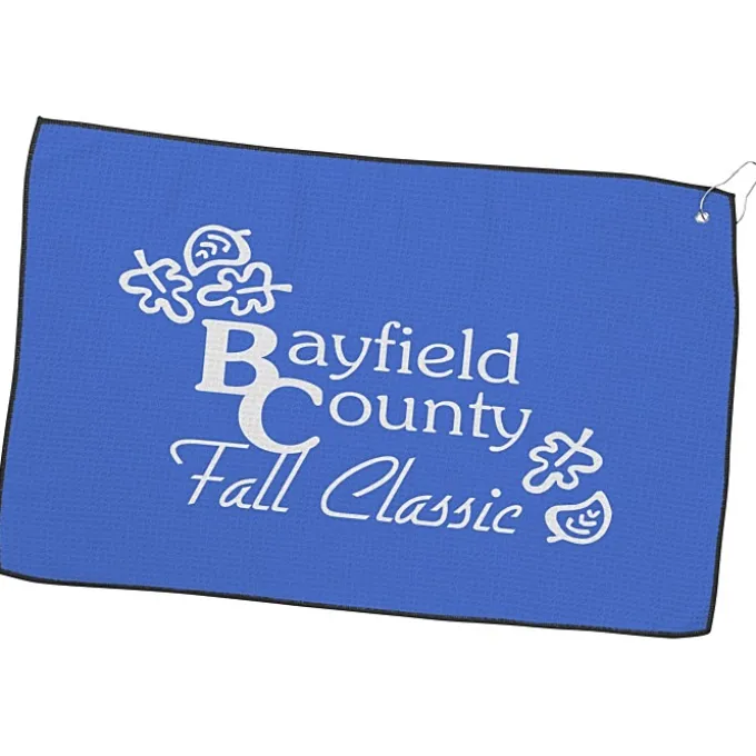 Waffle Knit Golf Towel - 16 inches x 26 inches