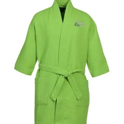 Waffle Weave Thigh Length Robe - Colors