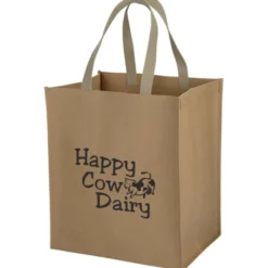 Washable Kraft Paper Fabric Shopper Tote - 15 inches x 13 inches