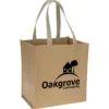 Washable Kraft Paper Fabric Shopper Tote - 13 inches x 12 inches