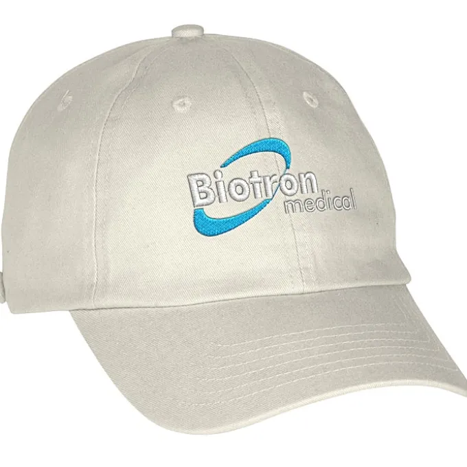 Washed Chino Twill Cap with Face Mask Buttons