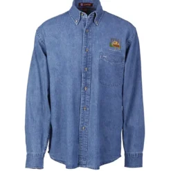 Washed Denim Long Sleeve Shirt - Men's
