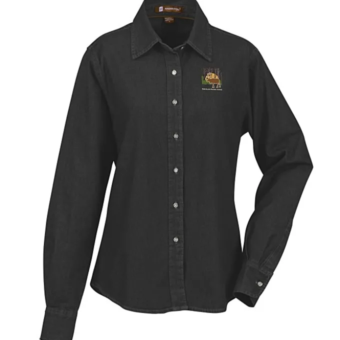 Washed Denim Long Sleeve Shirt - Ladies'