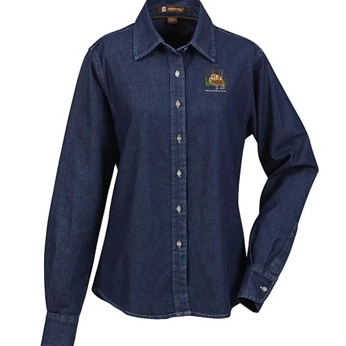 Washed Denim Long Sleeve Shirt - Ladies'
