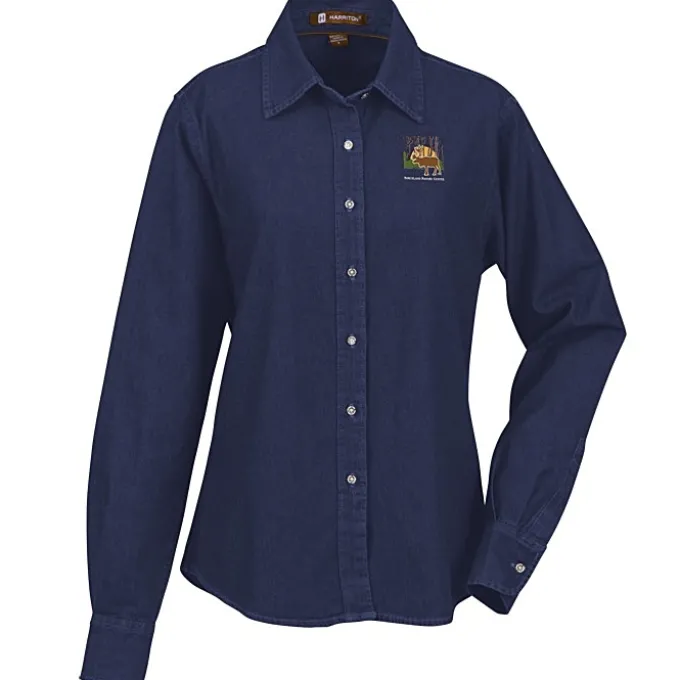 Washed Denim Long Sleeve Shirt - Ladies'