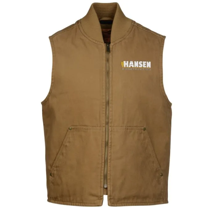 Washed Duck Cloth Work Vest