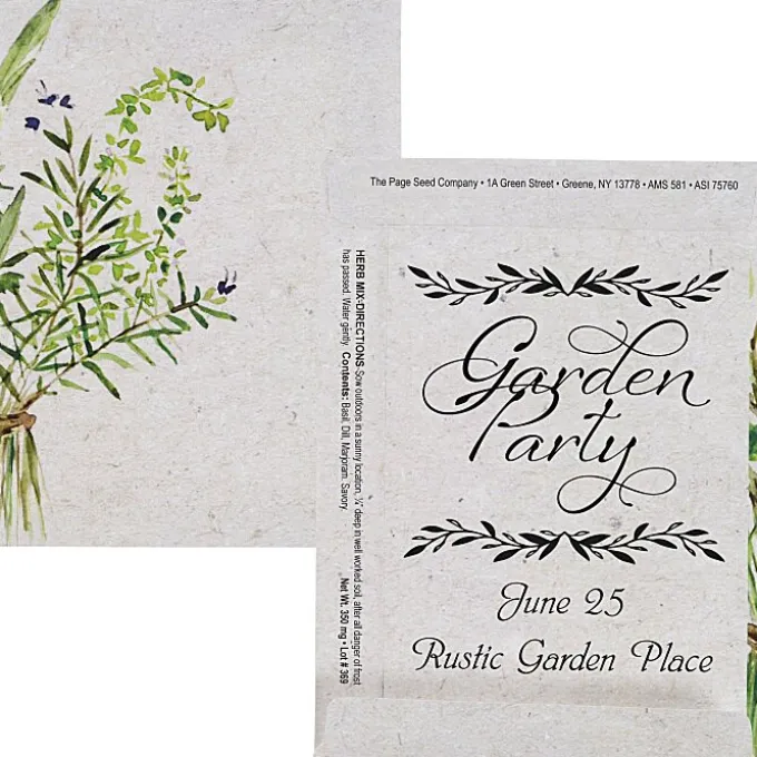 Watercolor Seed Packet - Herb Mix