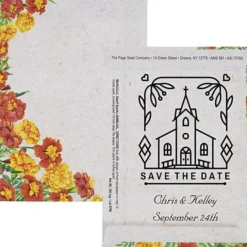 Watercolor Seed Packet - Marigold