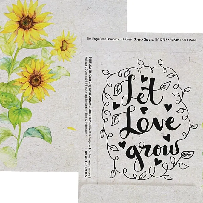 Watercolor Seed Packet - Sunflower