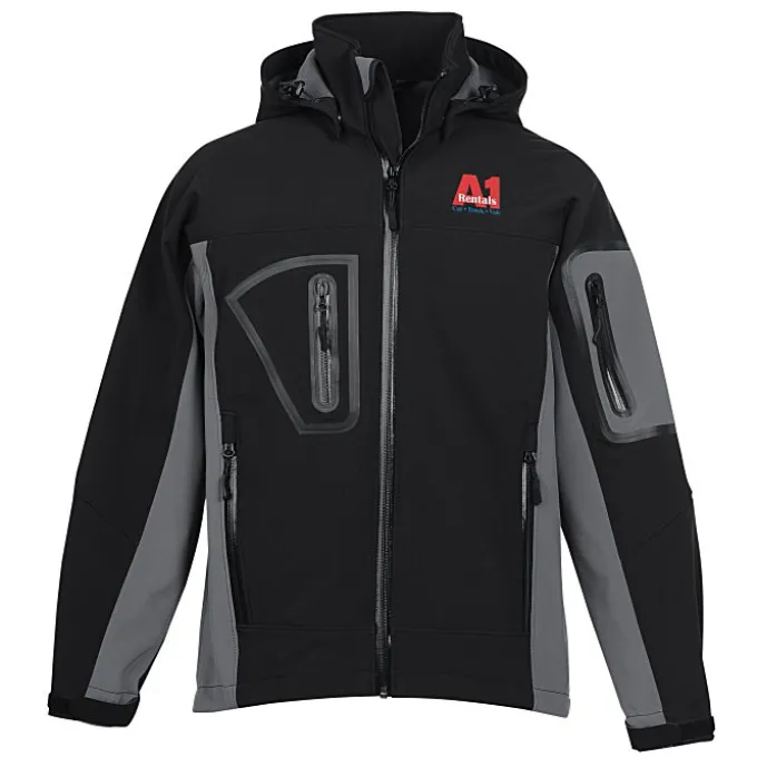 Waterproof Hooded Stretch Soft Shell Jacket