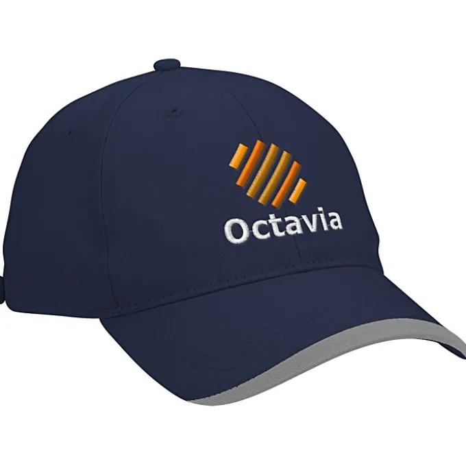 Wave Sandwich Cap with Face Mask Buttons