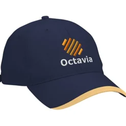 Wave Sandwich Cap with Face Mask Buttons