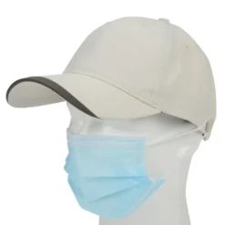 Wave Sandwich Cap with Face Mask Buttons