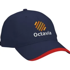 Wave Sandwich Cap with Face Mask Buttons