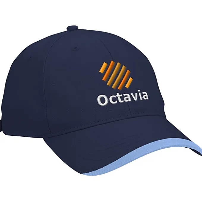 Wave Sandwich Cap with Face Mask Buttons