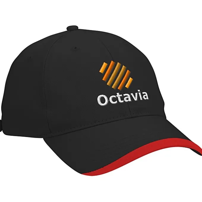 Wave Sandwich Cap with Face Mask Buttons