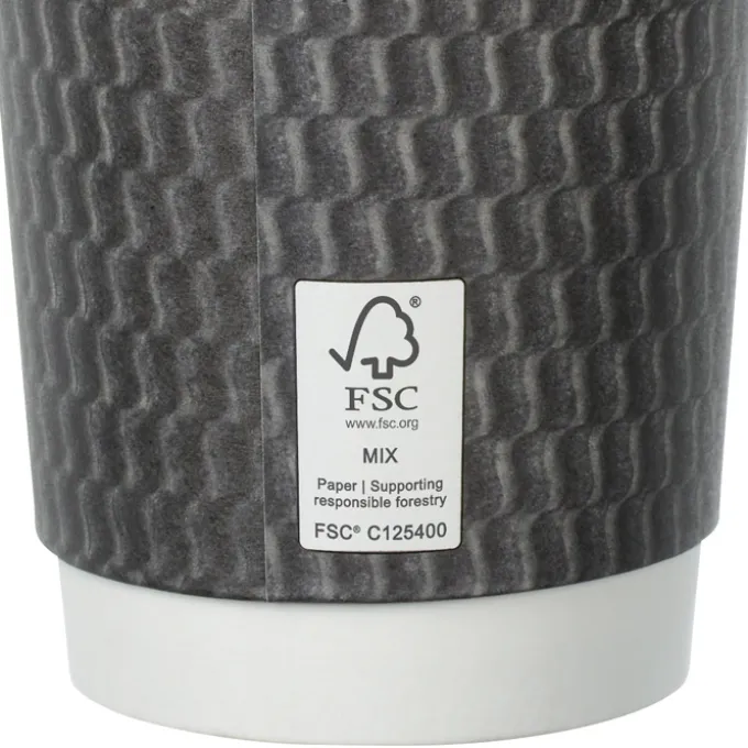 Waves Full Color Insulated Paper Cup - 16 oz.