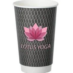 Waves Full Color Insulated Paper Cup - 16 oz.