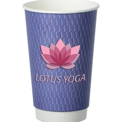Waves Full Color Insulated Paper Cup - 16 oz.