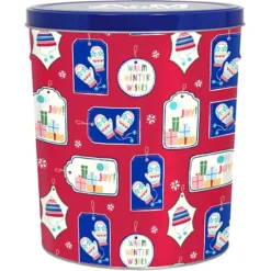 3-Way Popcorn Tin - Design - 3-1/2 Gallon