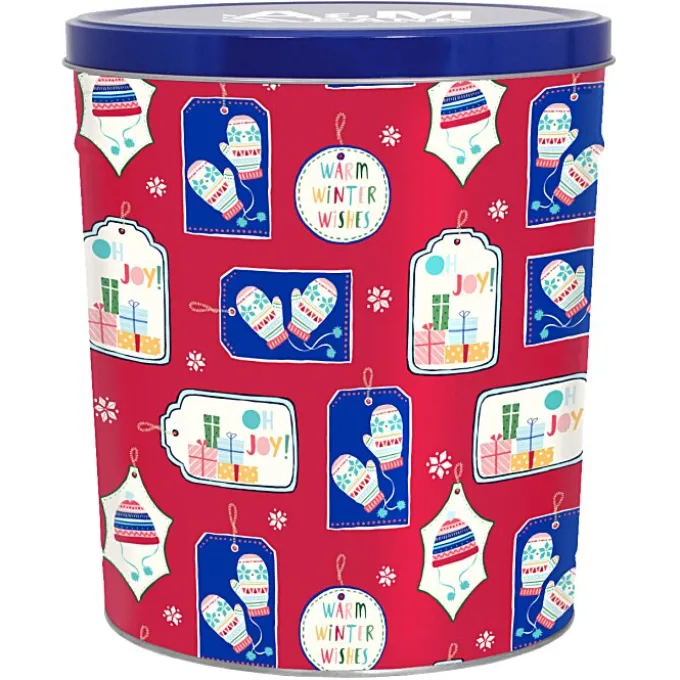 3-Way Popcorn Tin - Design - 3-1/2 Gallon