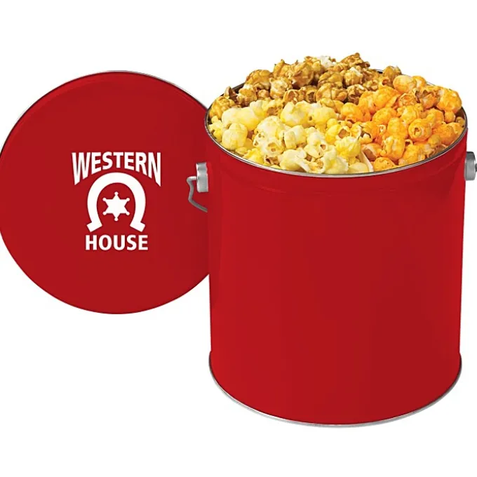 3-Way Popcorn Tin - Solid - 1 Gallon