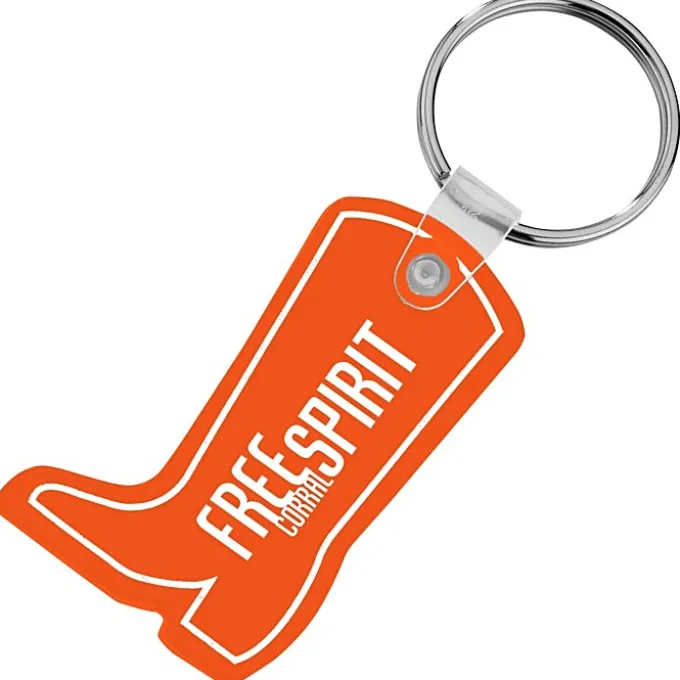 Western Boot Soft Keychain - Translucent
