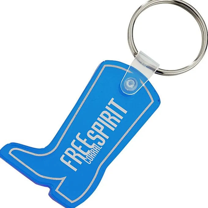 Western Boot Soft Keychain - Translucent