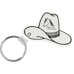 Western Hat Soft Keychain - Opaque