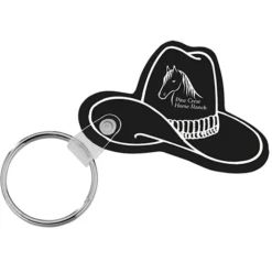 Western Hat Soft Keychain - Opaque