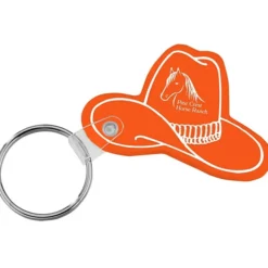 Western Hat Soft Keychain - Translucent