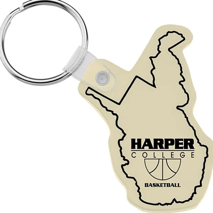 West Virginia Soft Keychain - Opaque