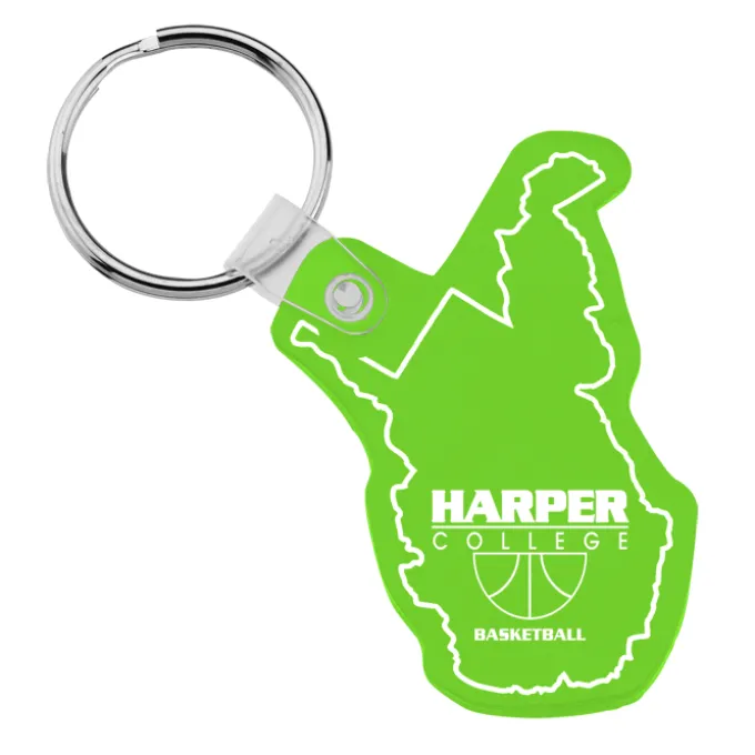 West Virginia Soft Keychain - Translucent