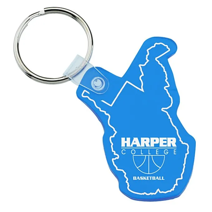 West Virginia Soft Keychain - Translucent