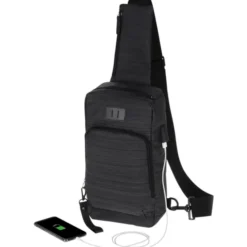 Whitby Sling with USB Port - Embroidered