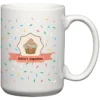 White Coffee Mug - 14 oz. - Full Color