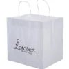 White Kraft Wide Gusset Paper Bag - 12 inches x 12 inches