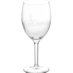 Wine Glass - 8 oz - Deep Etch