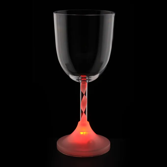 Wine Glass with Light-Up Spiral Stem - 10 oz. - 24 hr