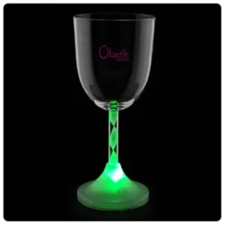 Wine Glass with Light-Up Spiral Stem - 10 oz. - 24 hr