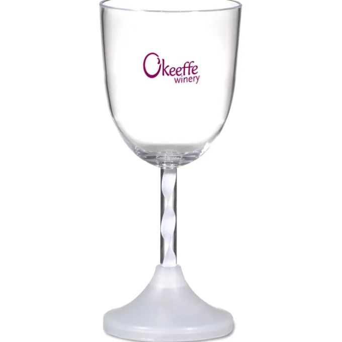Wine Glass with Light-Up Spiral Stem - 10 oz. - 24 hr