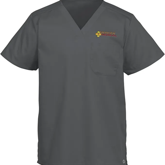Wink Mechanical Stretch Chest Pocket V-Neck Top - Men's
