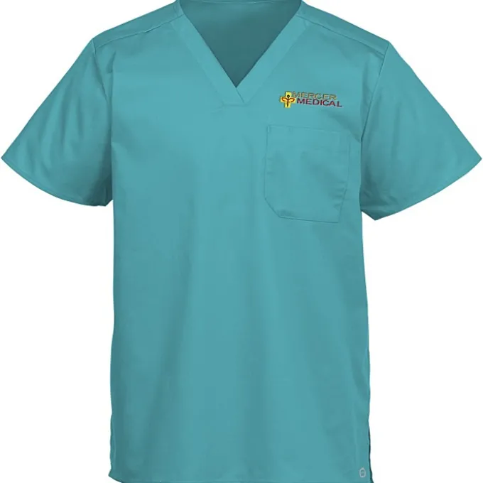 Wink Mechanical Stretch Chest Pocket V-Neck Top - Men's