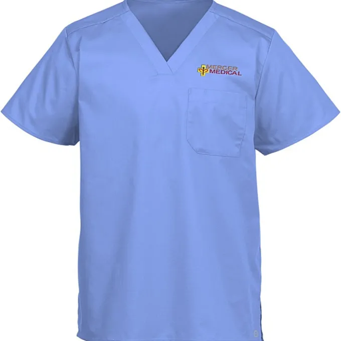 Wink Mechanical Stretch Chest Pocket V-Neck Top - Men's