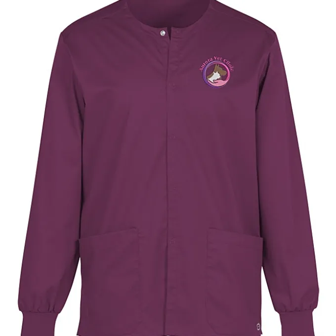 Wink Mechanical Stretch Snap Front Scrub Jacket
