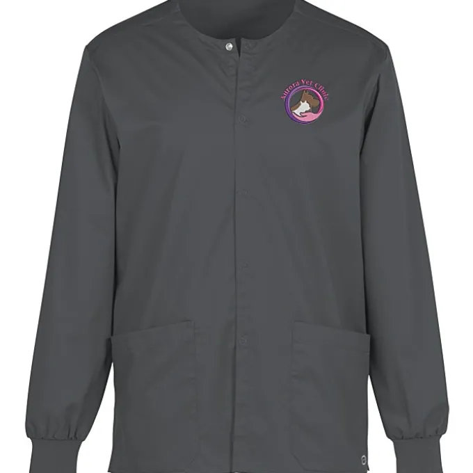 Wink Mechanical Stretch Snap Front Scrub Jacket